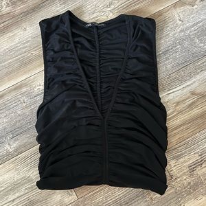 Zara ruched tank top